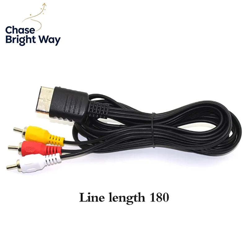 Sega Dreamcast Composite AV Cable 1.8M | Nickel Plated 9-Pin