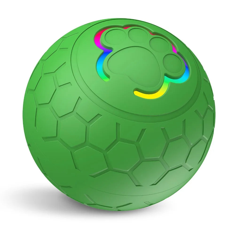Interactive Auto-Bouncing Dog Ball – USB RGB Rolling Pet Toy
