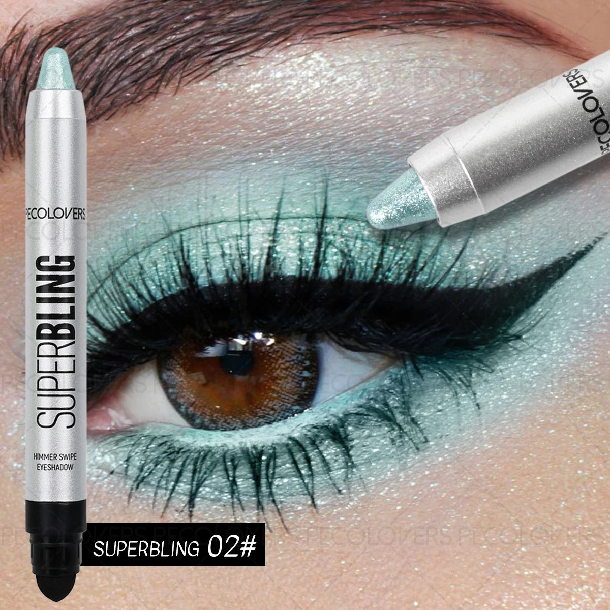 SAMMY Green Glitter Eyeshadow Pen – Waterproof Shimmer Makeup