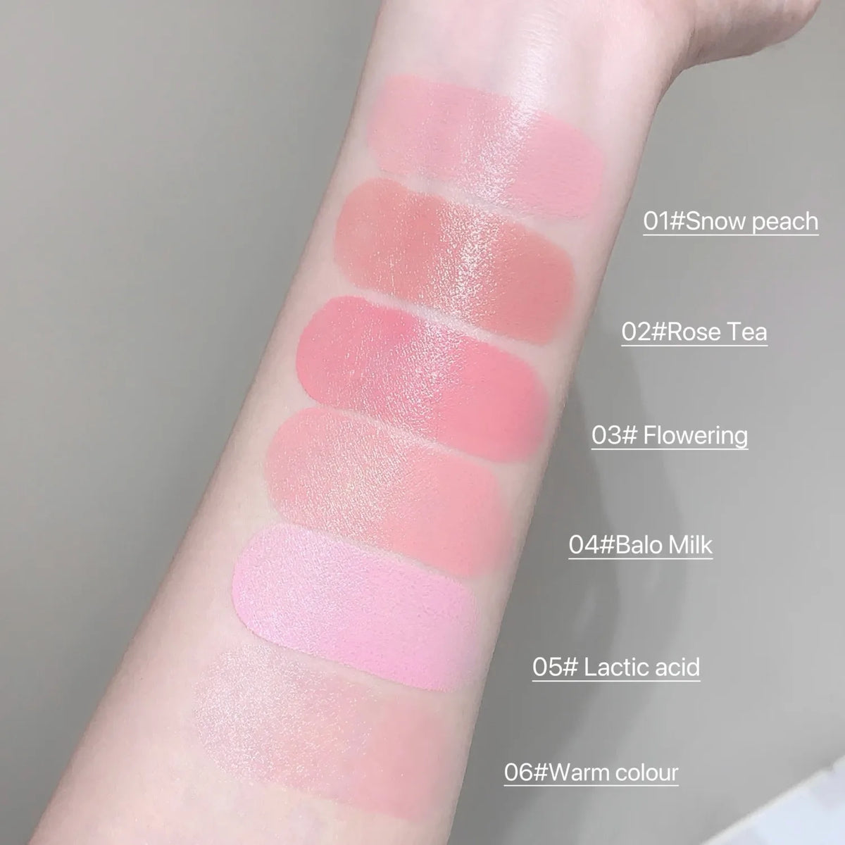 SHAQINUO Cream Blush Stick – Watery Glow Korean-Style Cheek Tint