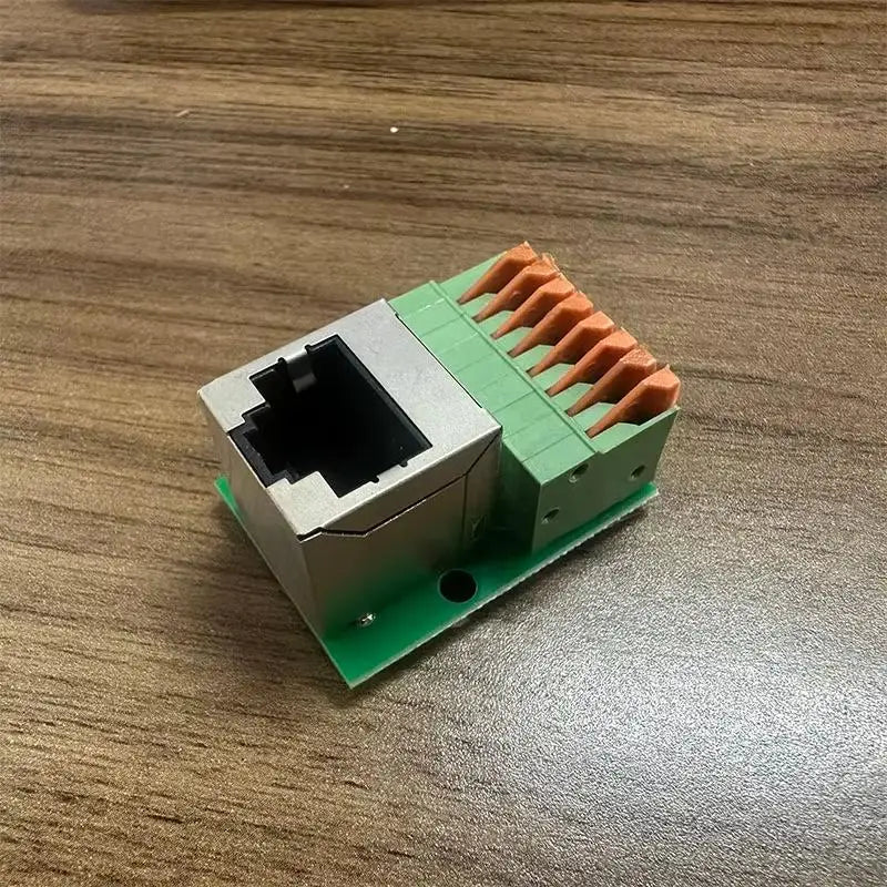 RJ45 Adapter Board Solder-Free Terminal Block | DIN Rail Mount