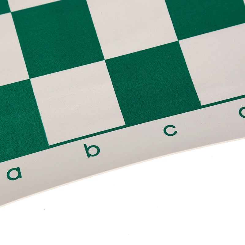 42cm PU Leather Chess Board – Green & White Kids Game Board