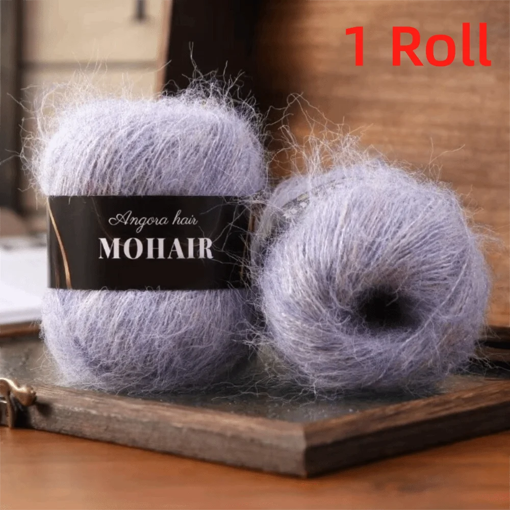 Soft Fluffy Alpaca Mohair Yarn – Knitting & Crochet DIY Craft