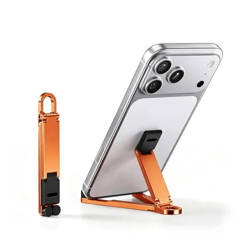 Mini Foldable Keychain Phone Stand – Multi-Angle Holder