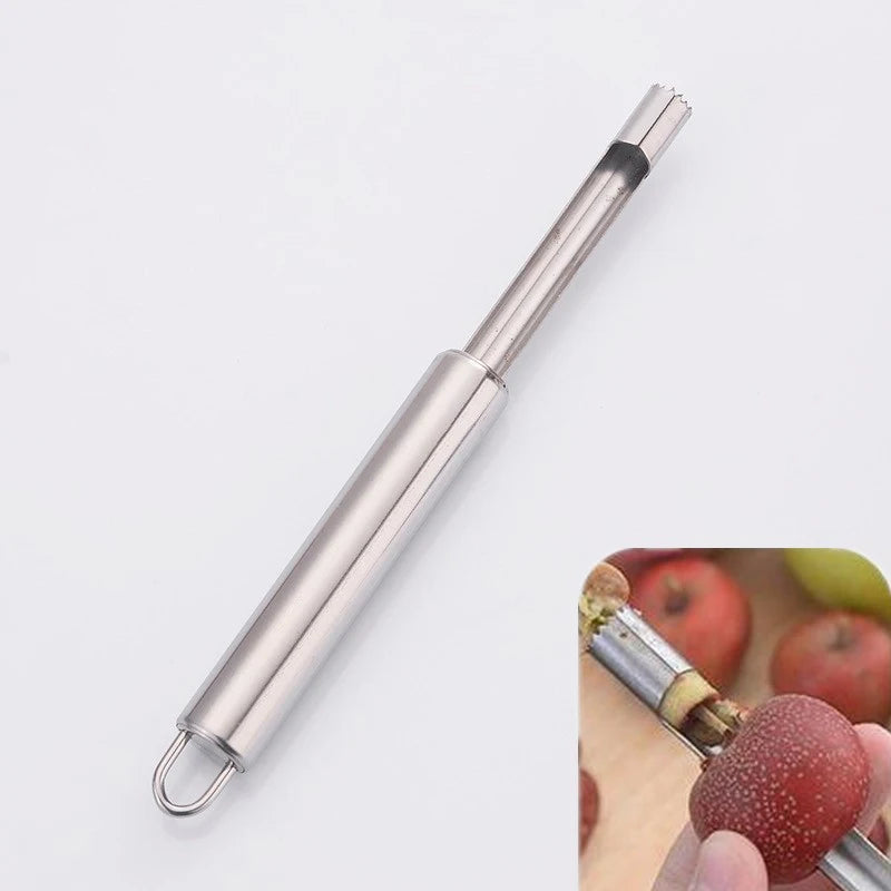 Stainless Steel Fruit Corer & Seed Remover – Apple, Pear, Dates