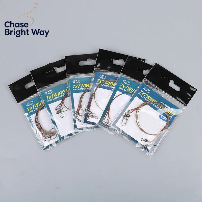 Steel Titanium Wire Fishing Leader – Anti-Bite & Anti-Tangle