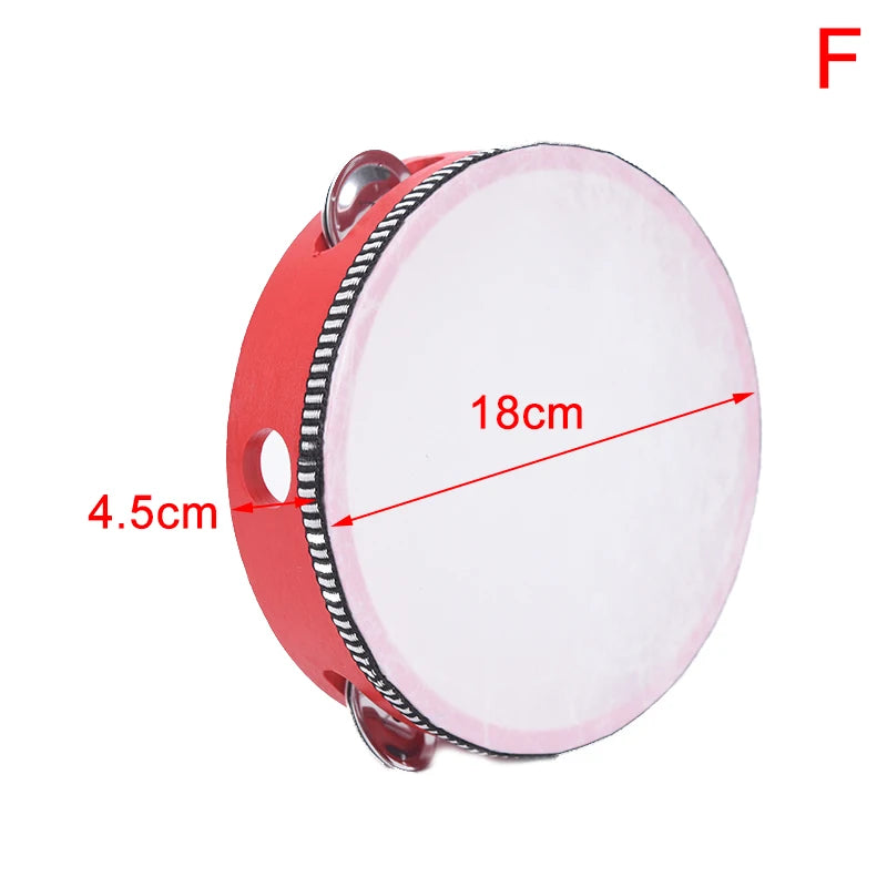 Children's Tambourine Drum – Sheepskin Educational Music Toy