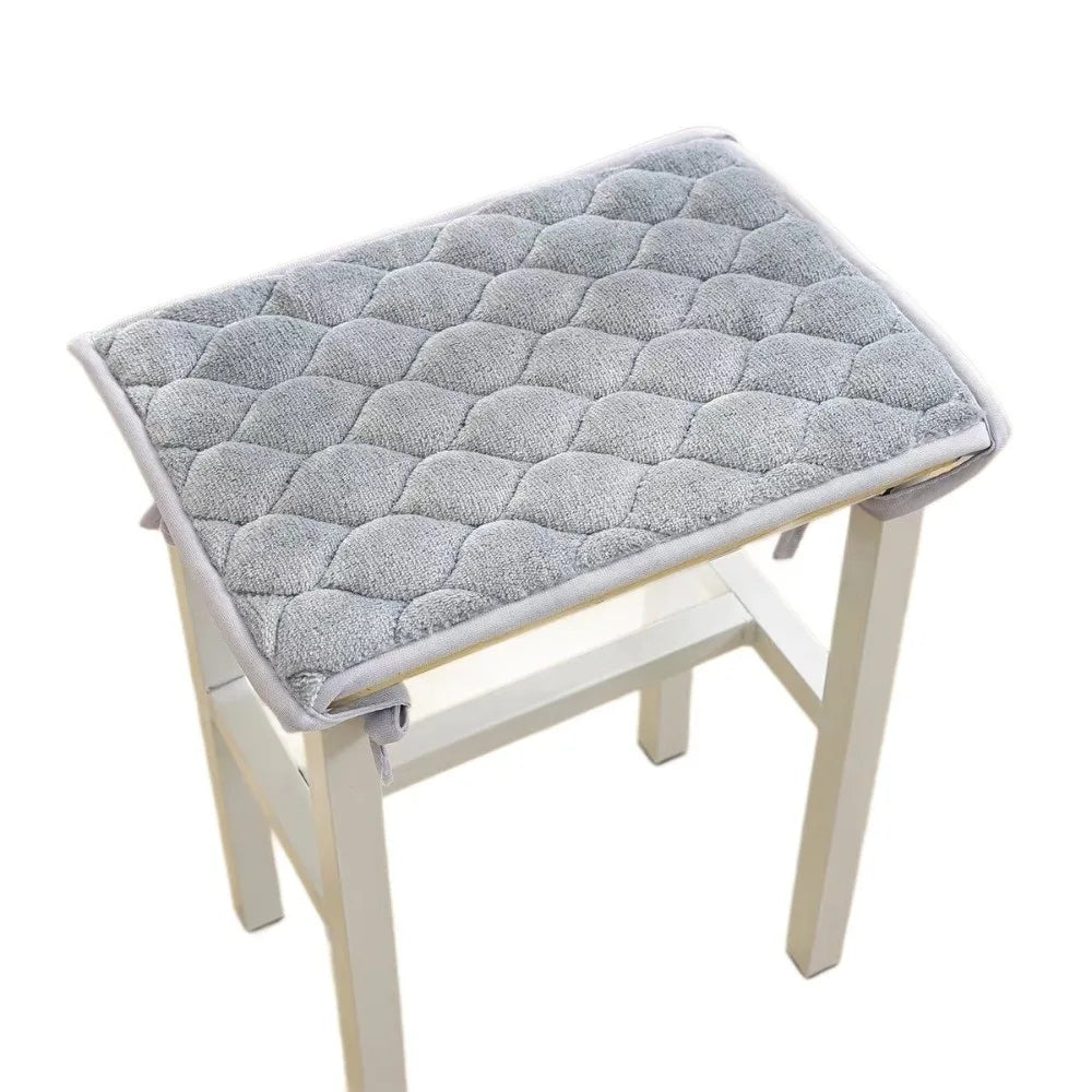 Thickened Plush Seat Cushion – Anti-Slip Strap, Soft & Cozy