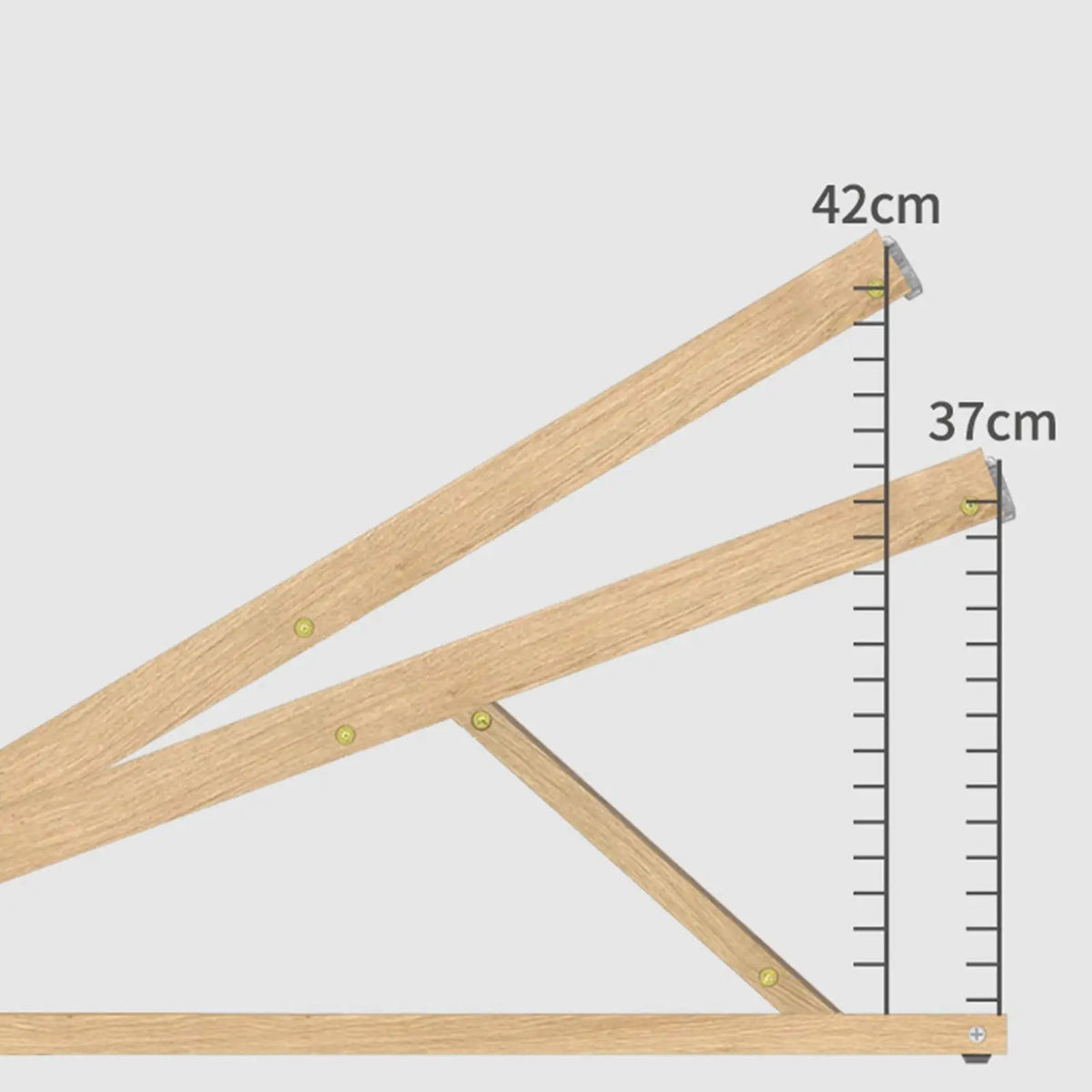 Wooden Folding Pet Ramp – Height Adjustable Dog & Cat Stair