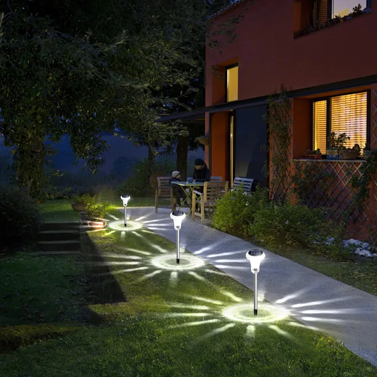 Solar Garden Stake Lights – LED Flower Lamp IP65 Waterproof