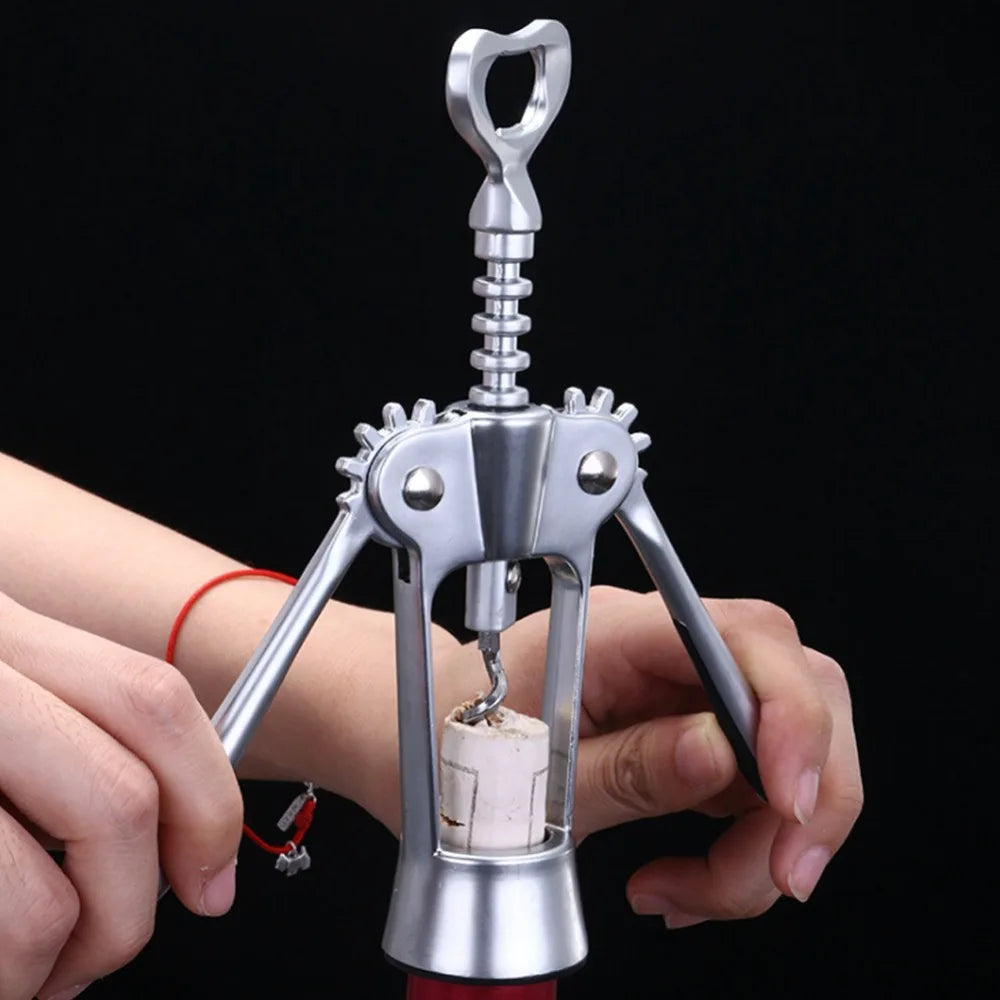 Zinc Alloy Wine & Beer Bottle Opener – Ergonomic Corkscrew