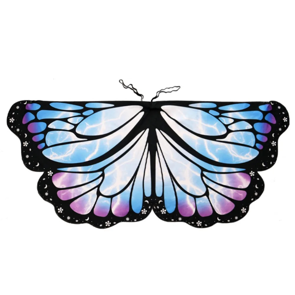 Kids Butterfly Wings Cape – Chiffon Costume Shawl for Parties