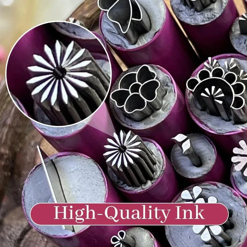 Nail Art Stamp Pen Set – Floral & Butterfly Designs 4/6/10pcs