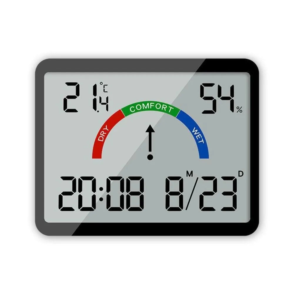 Magnetic Digital Alarm Clock – Large LCD & Humidity Sensor
