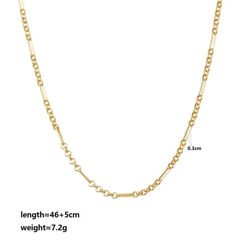 Women's Geometric Zircon Pendant Necklace | Gold Plated Chain