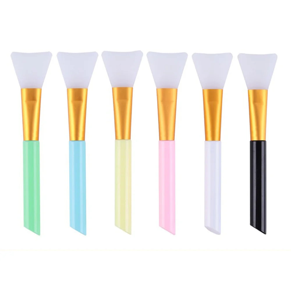Silicone Facial Mask Brush Set – Soft, All Skin Types