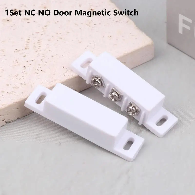 Magnetic Door Window Contact Sensor – NO/NC Reed Switch Alarm