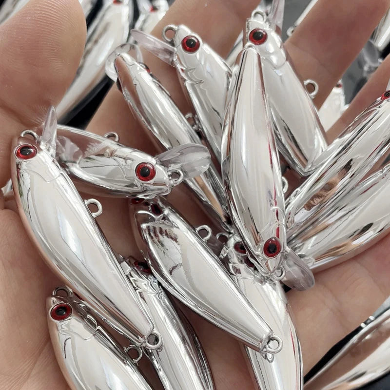 Luya Silver Sequin Fishing Lure 6.5g – Saltwater Bass & Mackerel