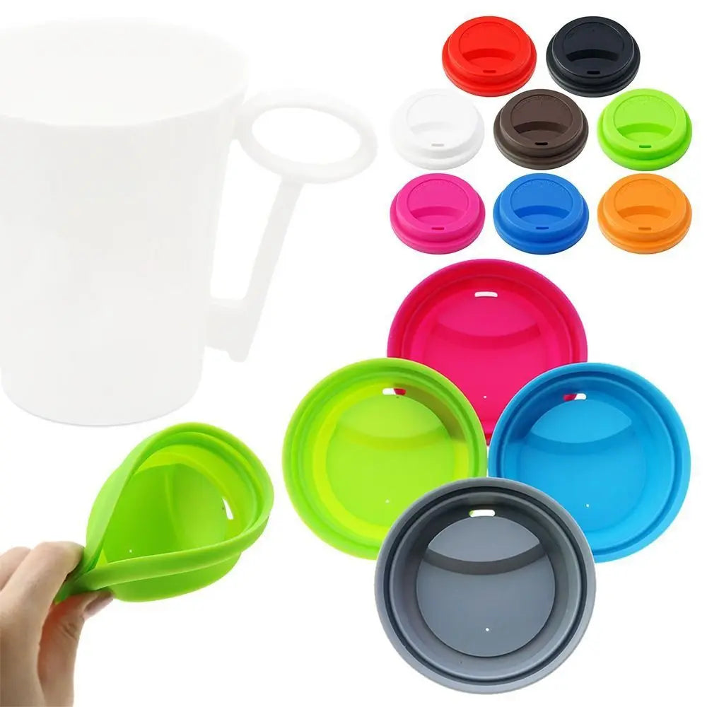 Silicone Cup Lids 2-Pack – 9.5cm Universal Mug Covers