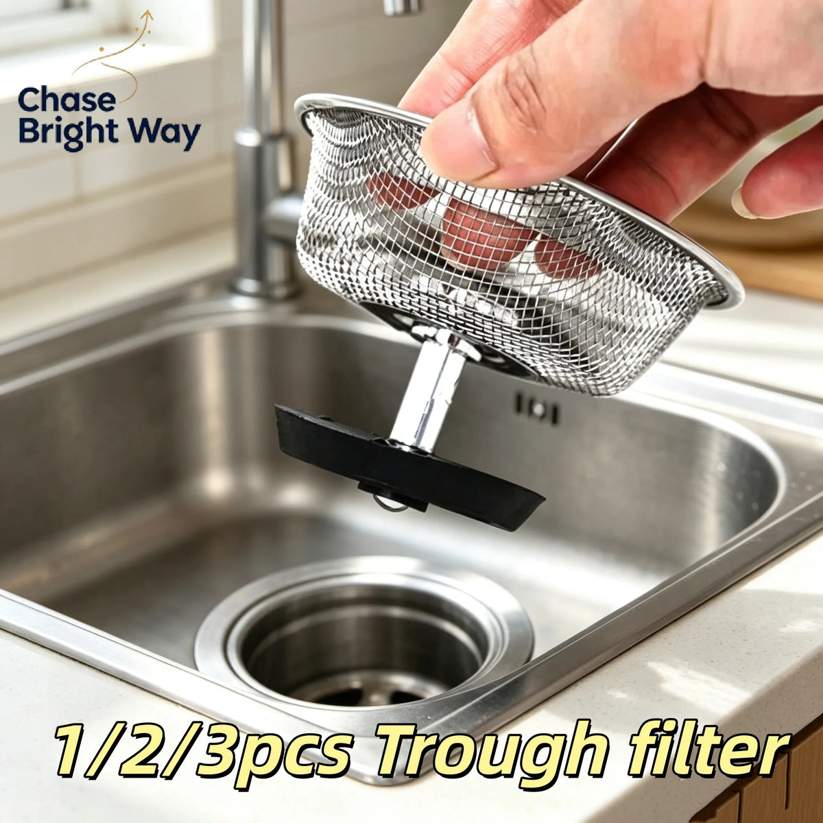 Stainless Steel Sink Strainer & Drain Hair Catcher Filter
