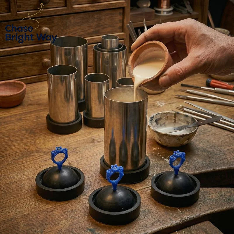 Lost Wax Casting Flask with Anti-Slip Rubber Base | Jewelry
