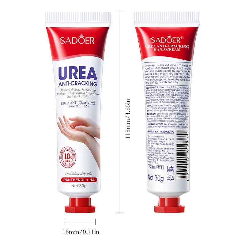 SADOER Urea Hand Cream – Moisturizing with Panthenol & HA
