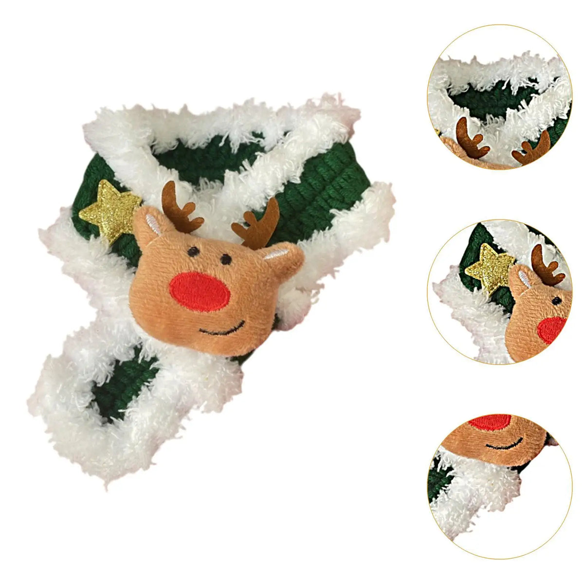Dog Christmas Knitted Scarf – Cute Pet Neck Warmer Bandana