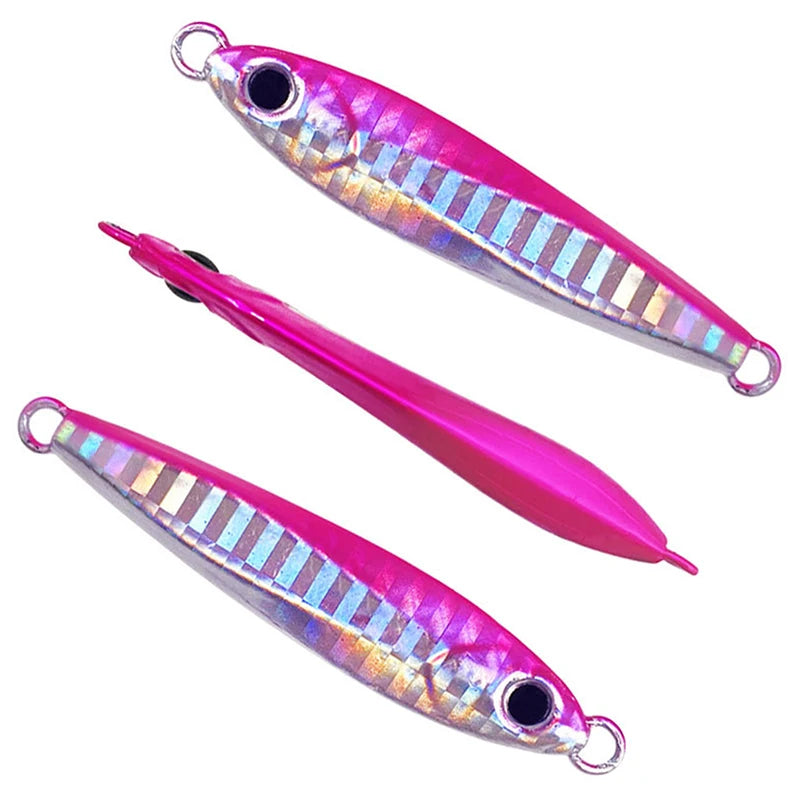 Laser Metal Jig Lure 10g–60g | Long Cast Sea Fishing Bait