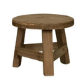 Wooden Mini Plant Stand – Round Bonsai & Succulent Pot Holder