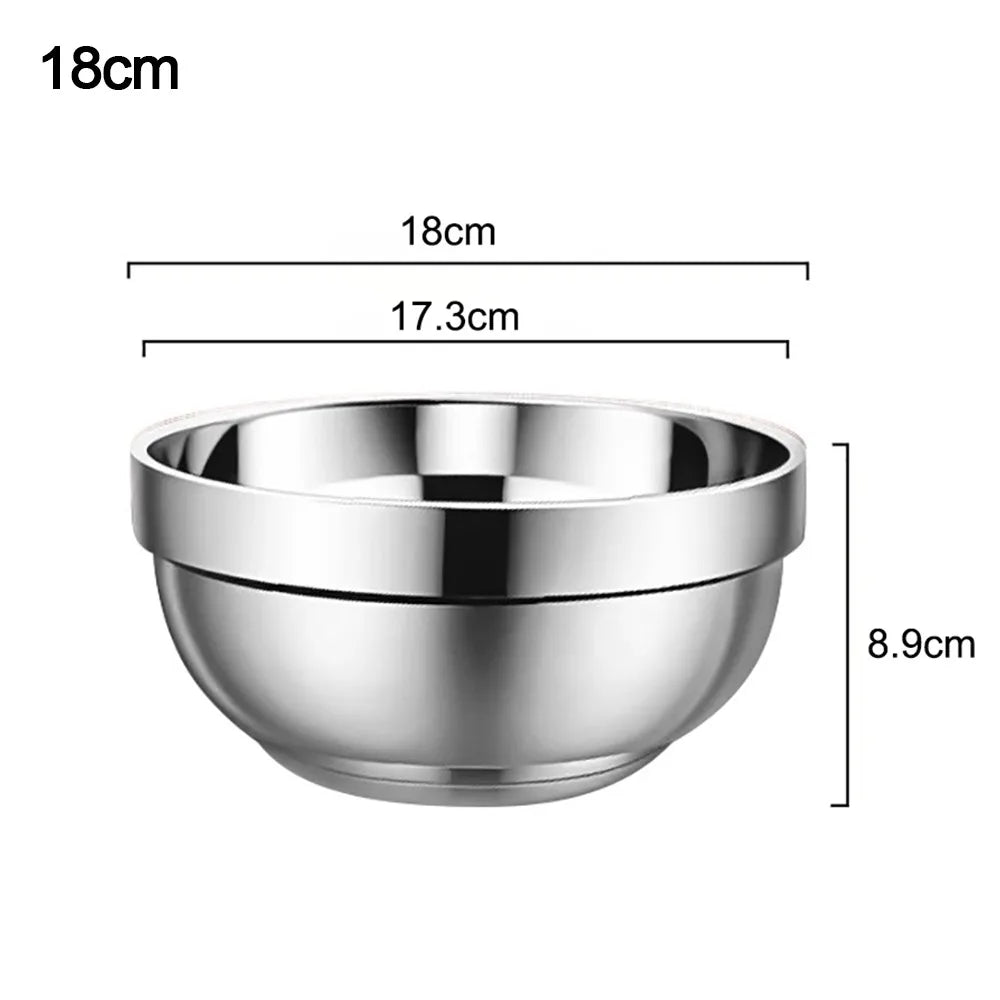 316 Stainless Steel Double-Wall Insulated Bowl – Anti-Scald