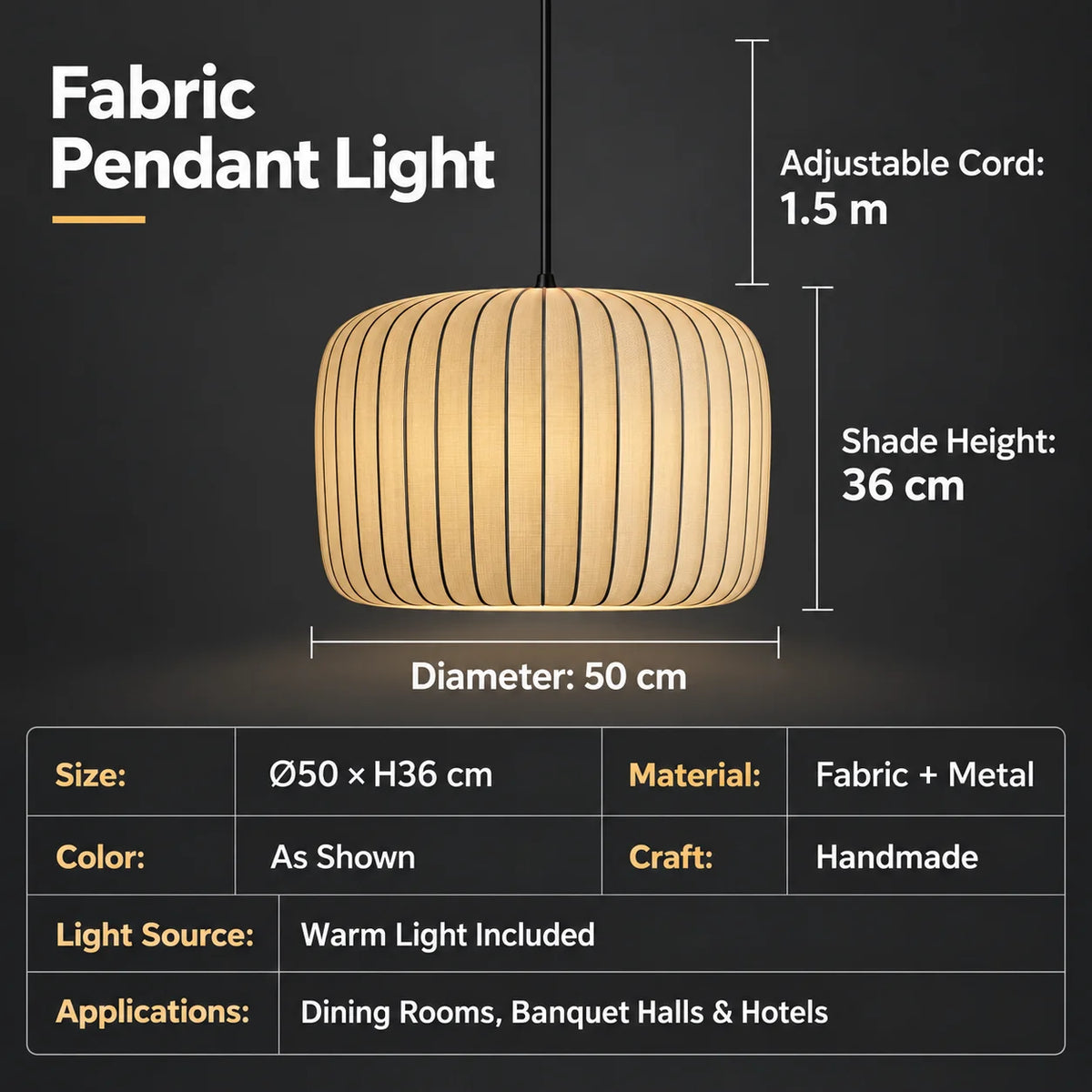 Wabi Sabi Silk Pendant Light E27 | Japanese Nordic Chandelier