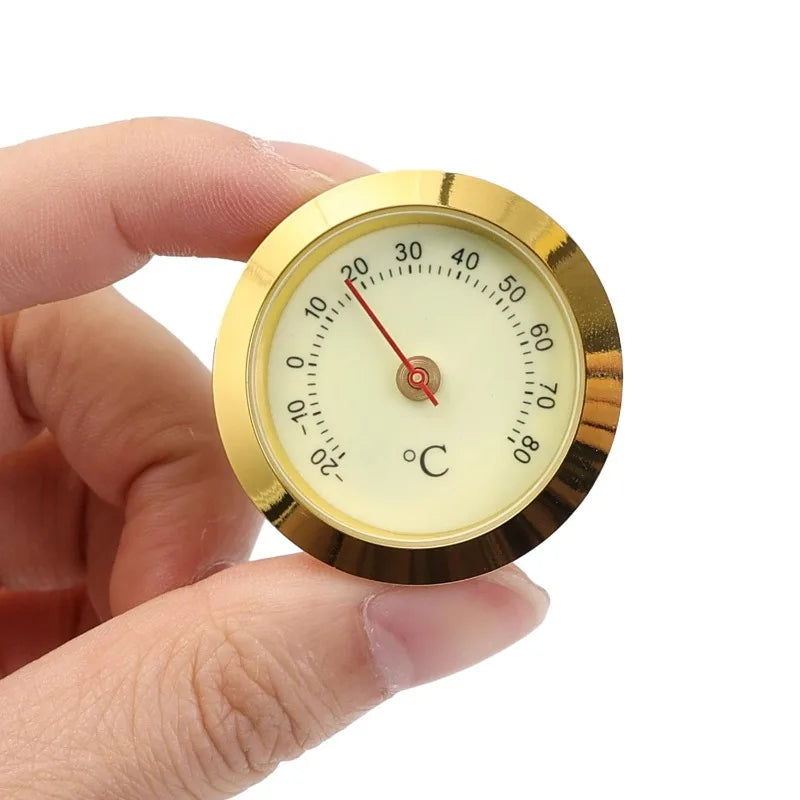 Mini Luminous Dial Thermometer – Zinc Alloy, -20°C to 80°C