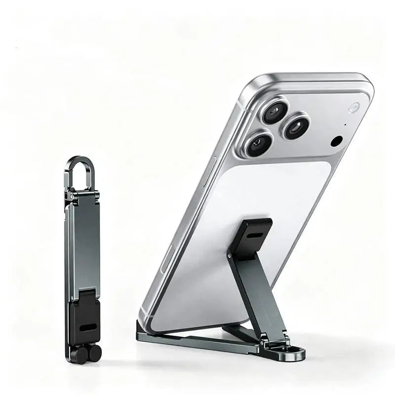 Mini Foldable Keychain Phone Stand – Multi-Angle Holder