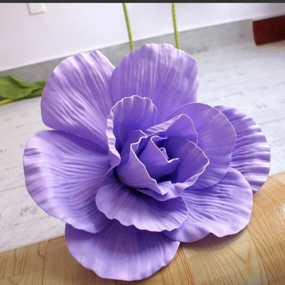 Giant PE Foam Silk Rose 30cm Artificial Flower | Wall Décor