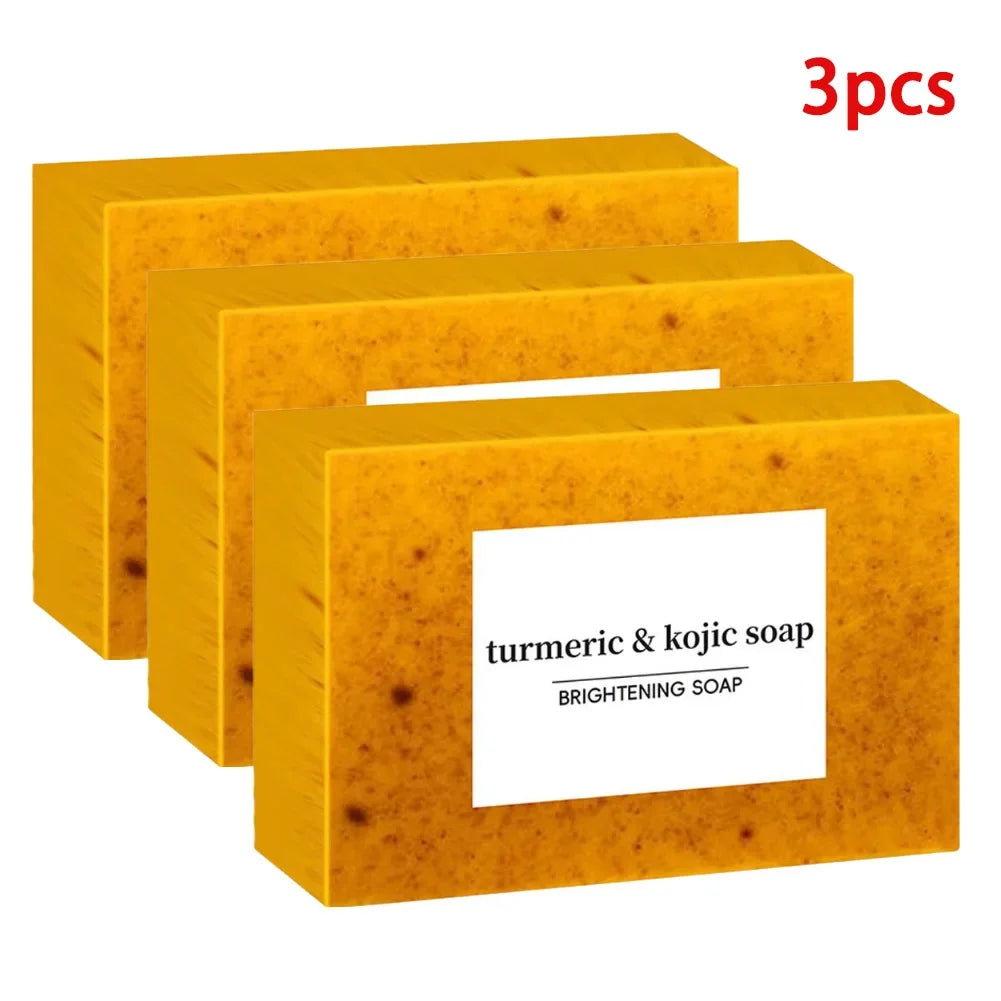 Turmeric Kojic Acid Handmade Soap – Lemon & Goat Milk 100g