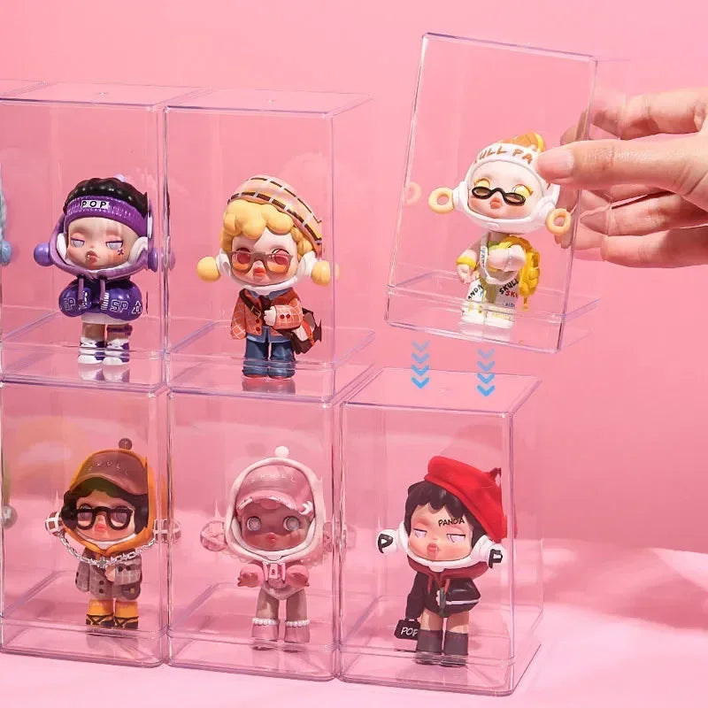 Transparent Display Case – Dustproof Blind Box Collectible Stand