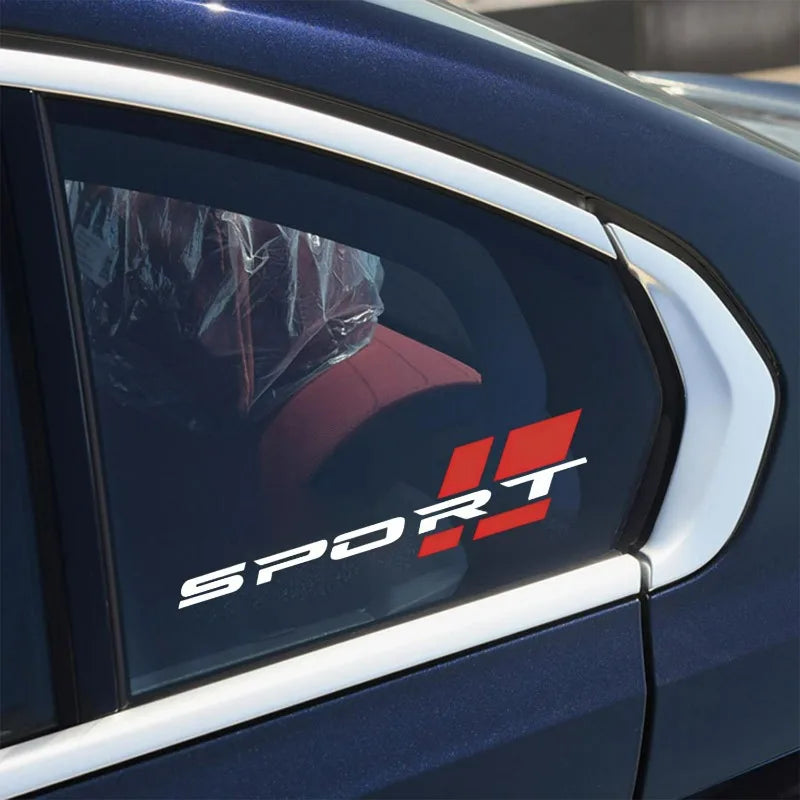 Sport Racing Car Wiper Stickers – PVC Vinyl Decals 2-Pack