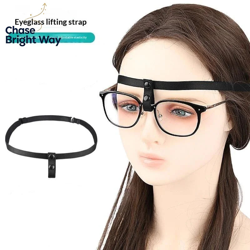 Eyeglass Support Holder – Non-Slip Soft Band, No Nose Pressure