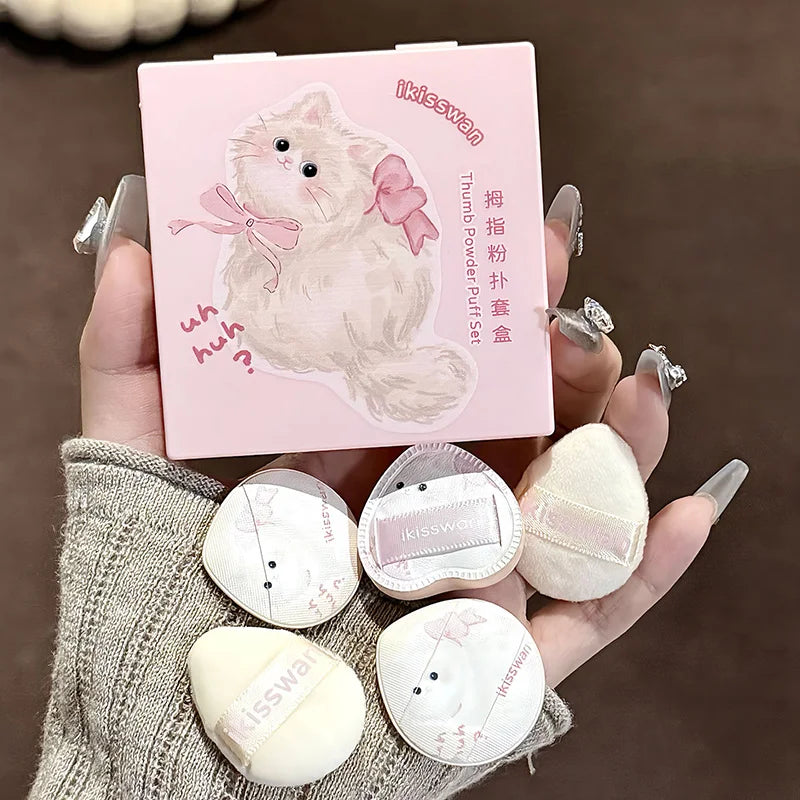 MAILIZI 5-Piece Mini Thumb Makeup Puff Set – Wet & Dry