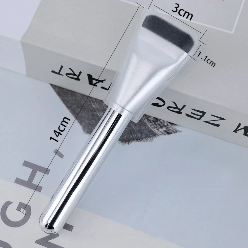 Stainless Steel Makeup Mixing Palette with Spatula & Brush