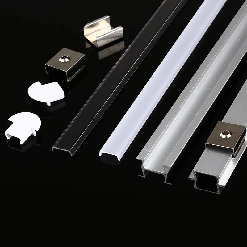 Recessed LED Aluminum Channel Profile V/U/YW Shape – 0.5m & 1m