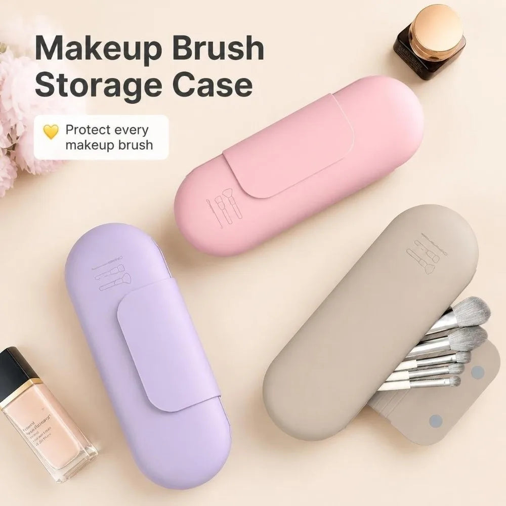 Silicone Makeup Brush Pouch – Magnetic & Waterproof | SAMMY