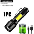 1200 Lumen Tactical Flashlight – 6 Modes, 360° Clip, IP66