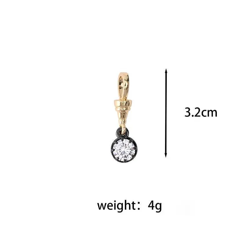 Women's Geometric Zircon Pendant Necklace | Gold Plated Chain
