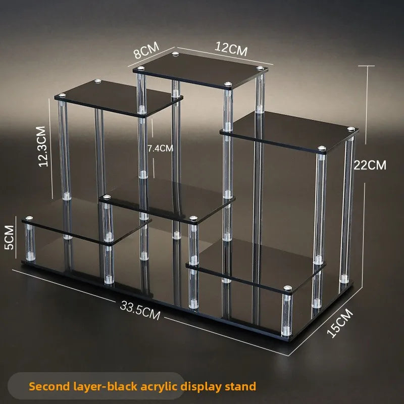Multi-Tier Clear Acrylic Display Stand for Collectibles & Décor
