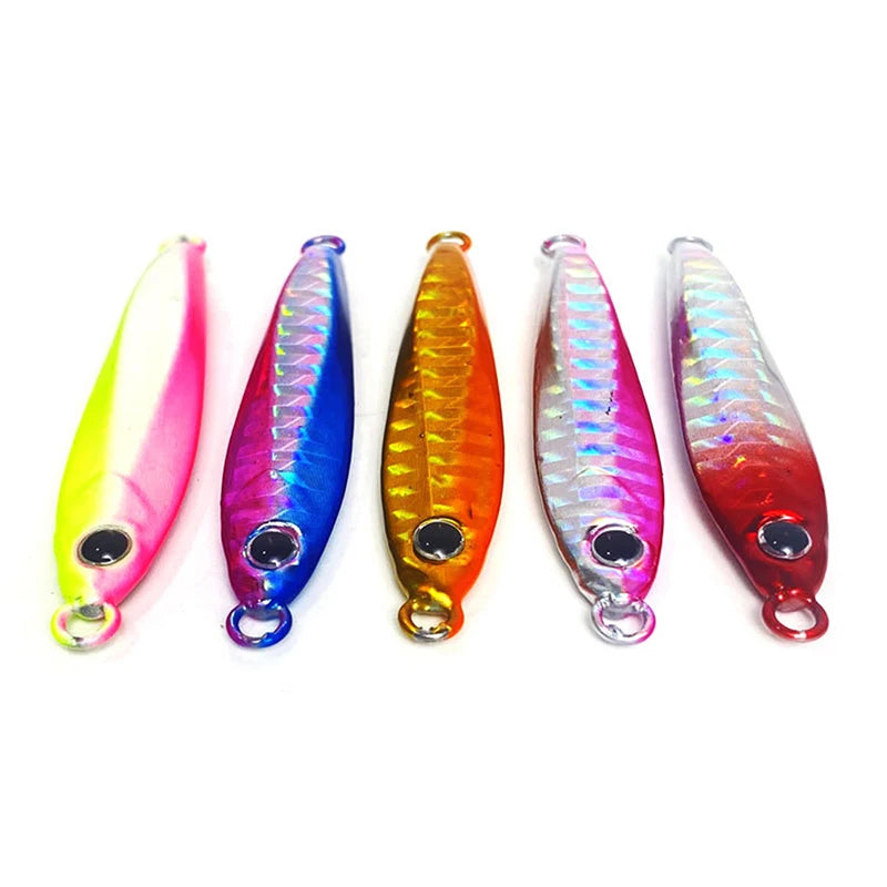 Laser Metal Jig Lure 10g–60g | Long Cast Sea Fishing Bait