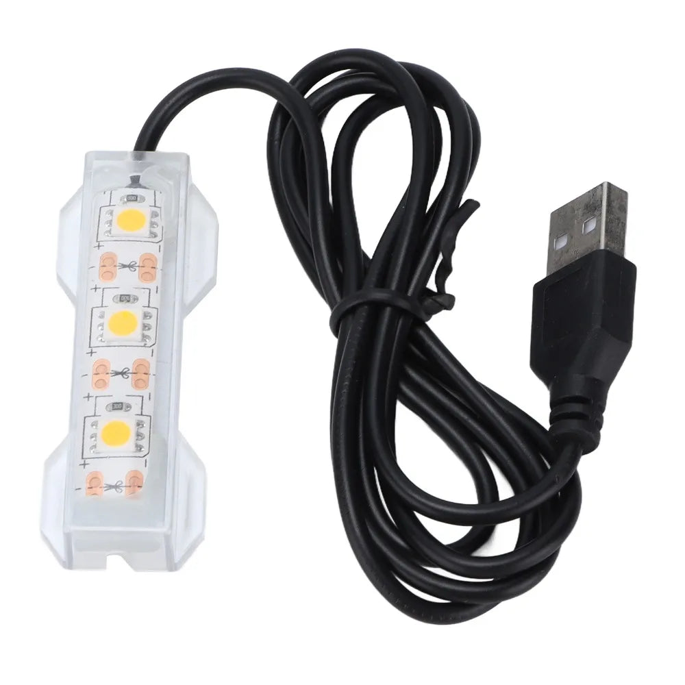 USB Aquarium LED Light – Submersible Multicolor Clip-On Lamp