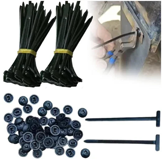 Nylon Cable Tie Buckles – Pin & Button Self-Locking Fasteners