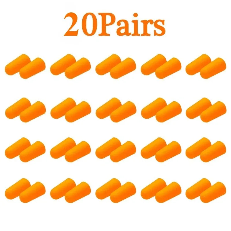 Soft Foam Noise Reducing Earplugs – 10 to 50 Pairs