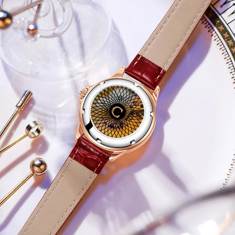 Women's Automatic Mechanical Watch – Hollow Diamond Luminous